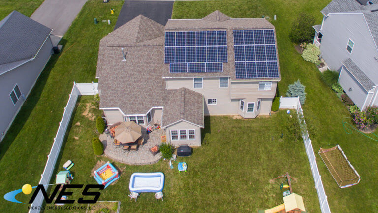 Solar panel project in Clay